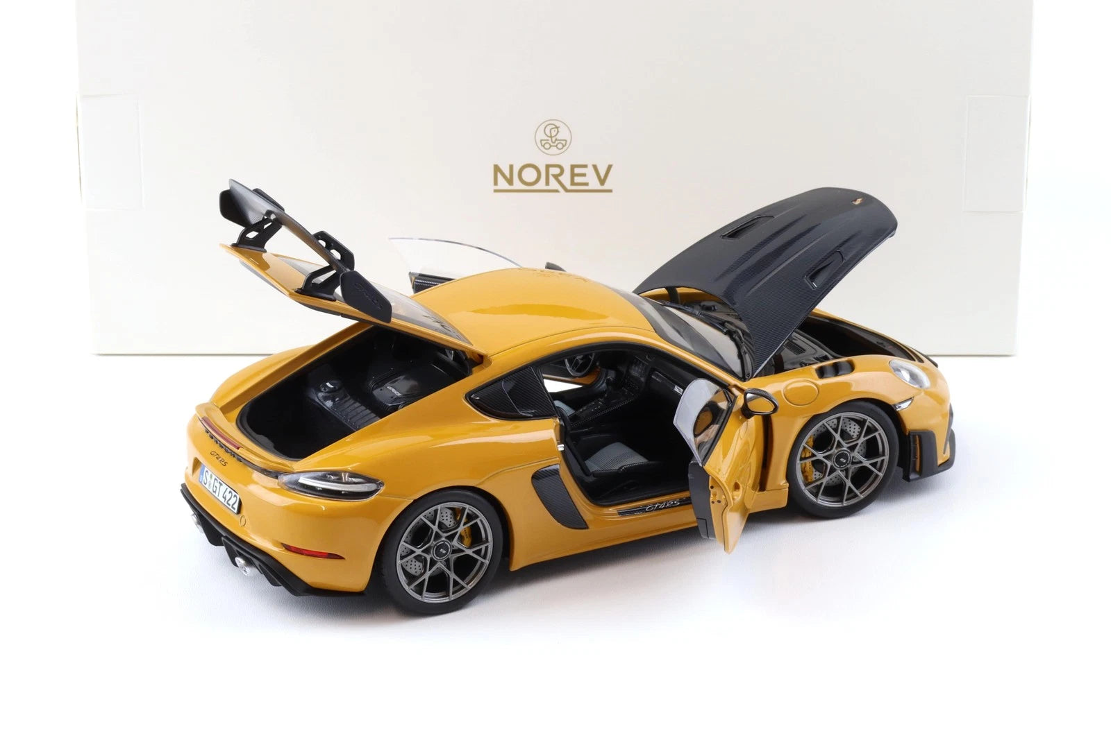 NOREV - Porsche Cayman GT4 RS Weissach Package 2023 "Bahama Yellow"  (187252)
