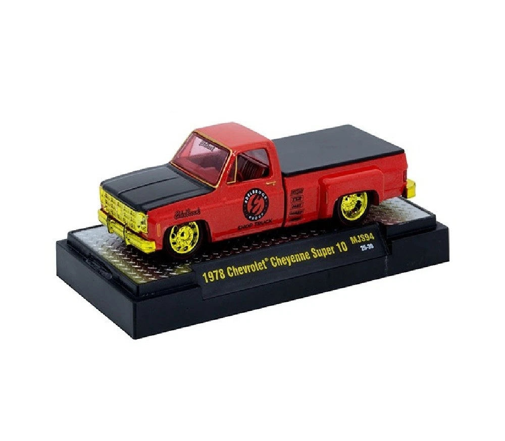 CHASE CARS-M2 Machines - 1978 Chevrolet Cheyenne Super 30 Custom EDELBROCK – Red – (CHASE-31500-MJS94)