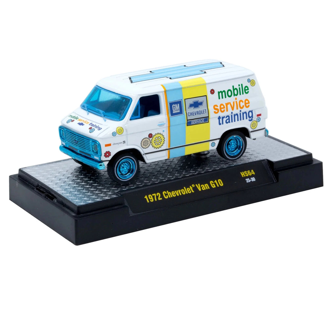 CHASE CARS-1972 Chevrolet G10 Van "Training Wheels"  (M2 Machines CHASE-31500-HS64)