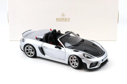 NOREV -Porsche 718 Spyder RS Weissach Package 2023 GT-&quot;Silver Metallic&quot; (187270)