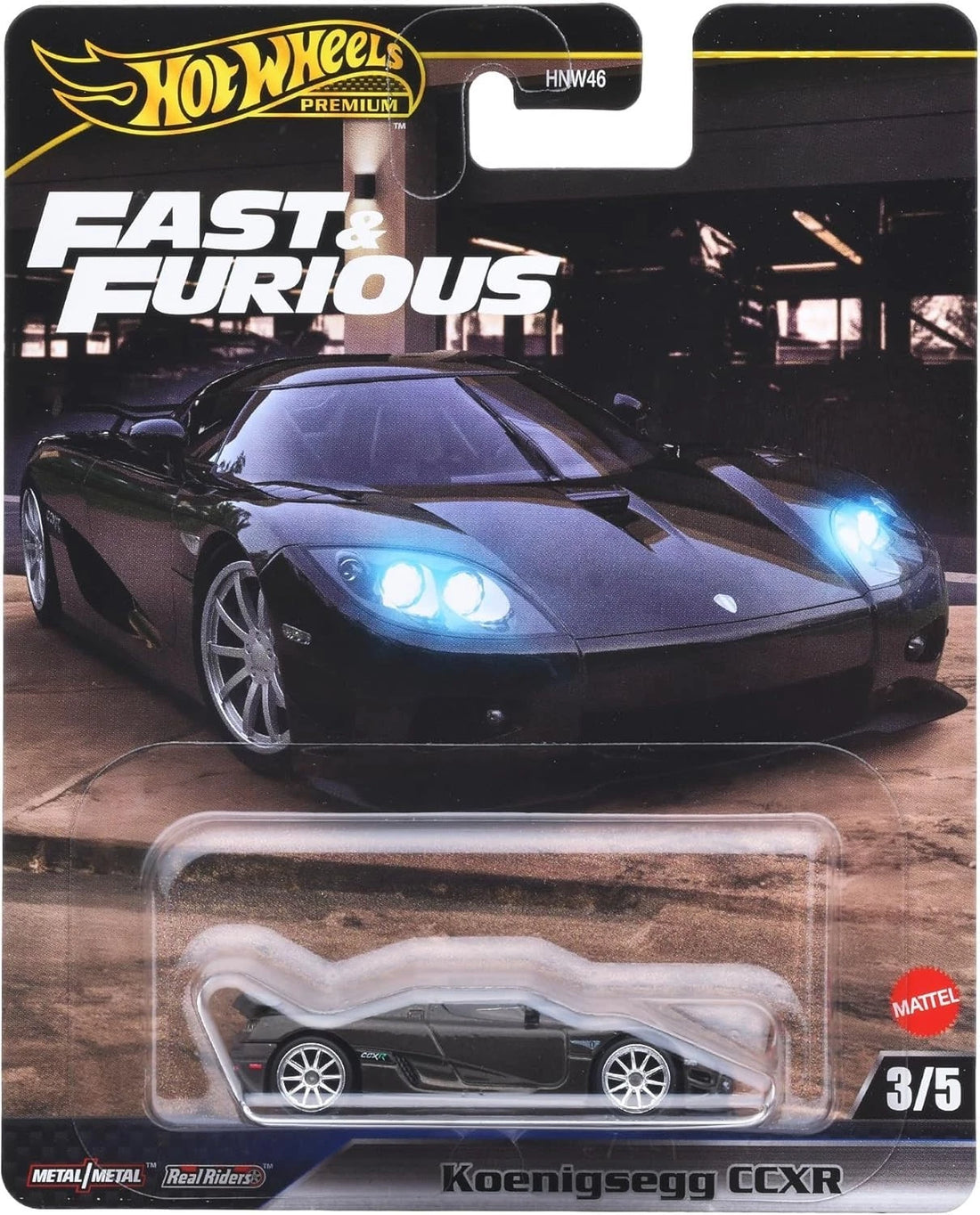 3/5, 2010 KOENIGSEGG CCXR (JBL88), Hot Wheels Premium Fast &amp; Furious 2025