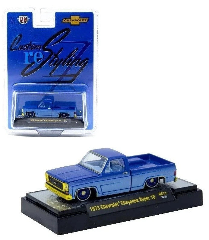 CHASE CARS-1973 Chevrolet Cheyenne Super 10 Custom Re Styling (M2 Machines CHASE-31500-HS71)