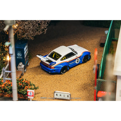 Tarmac Works Hobby64 1:64 RWB 993 Liberty Walk with Container – T64-TL017-LBWK2