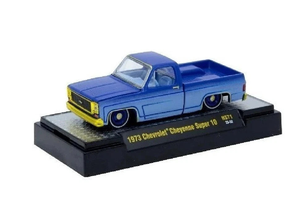 CHASE CARS-1973 Chevrolet Cheyenne Super 10 Custom Re Styling (M2 Machines CHASE-31500-HS71)