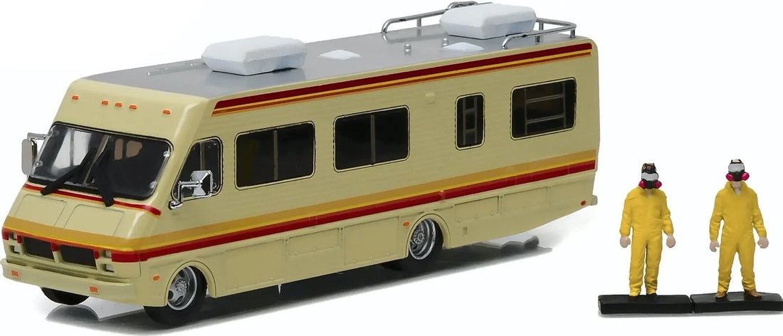 1986 FLEETWOOD BOUNDER RV BREAKING BAD DIORAMA &amp; 2 FIGURES 1/64 CHASE VERSION