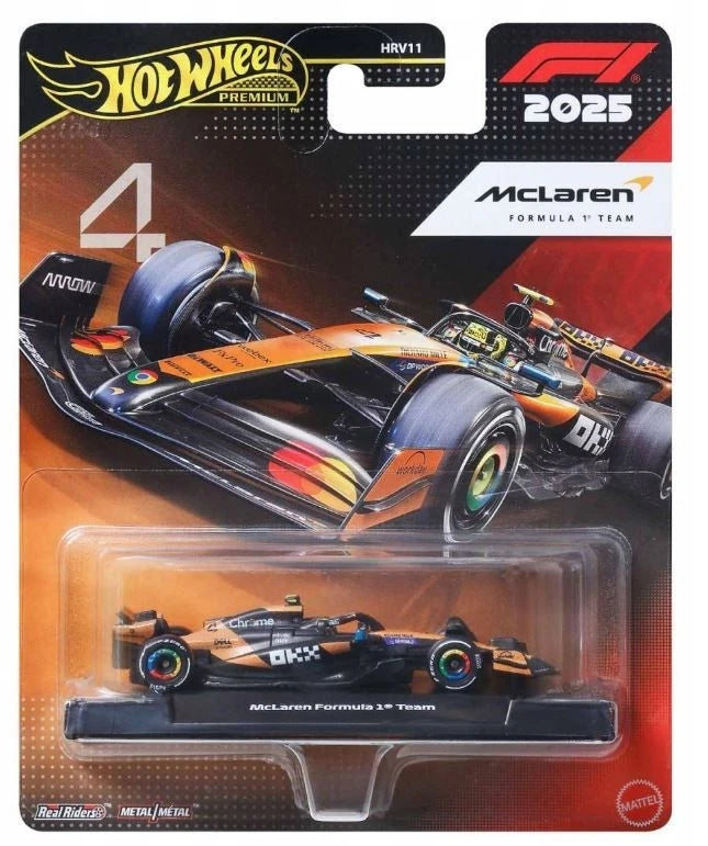 Hot Wheels 1:64 F1 2025 Racing Premium J Assortment Factory Sealed Case