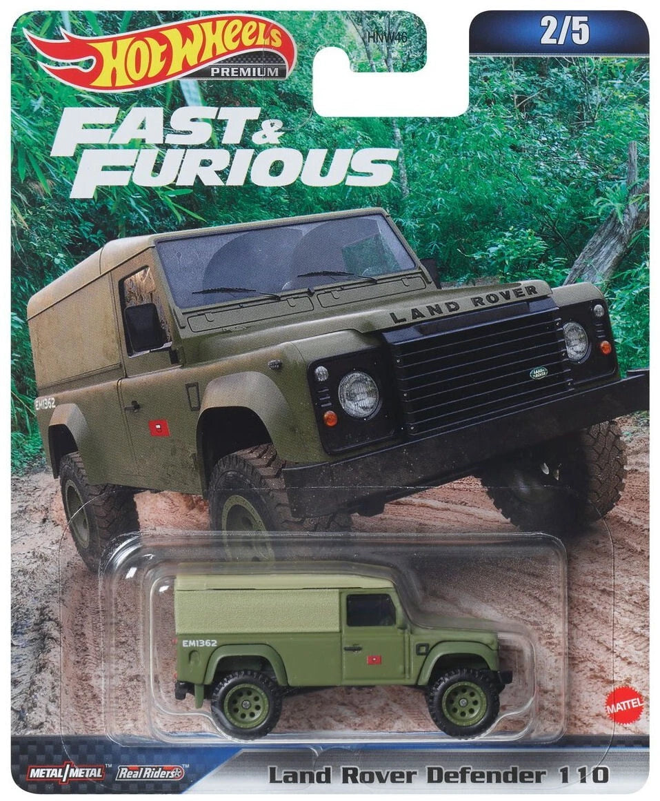 Land Rover Defender 110, 2/5, (HKD26), Hot Wheels 2023 Premium Fast and Furious D Case