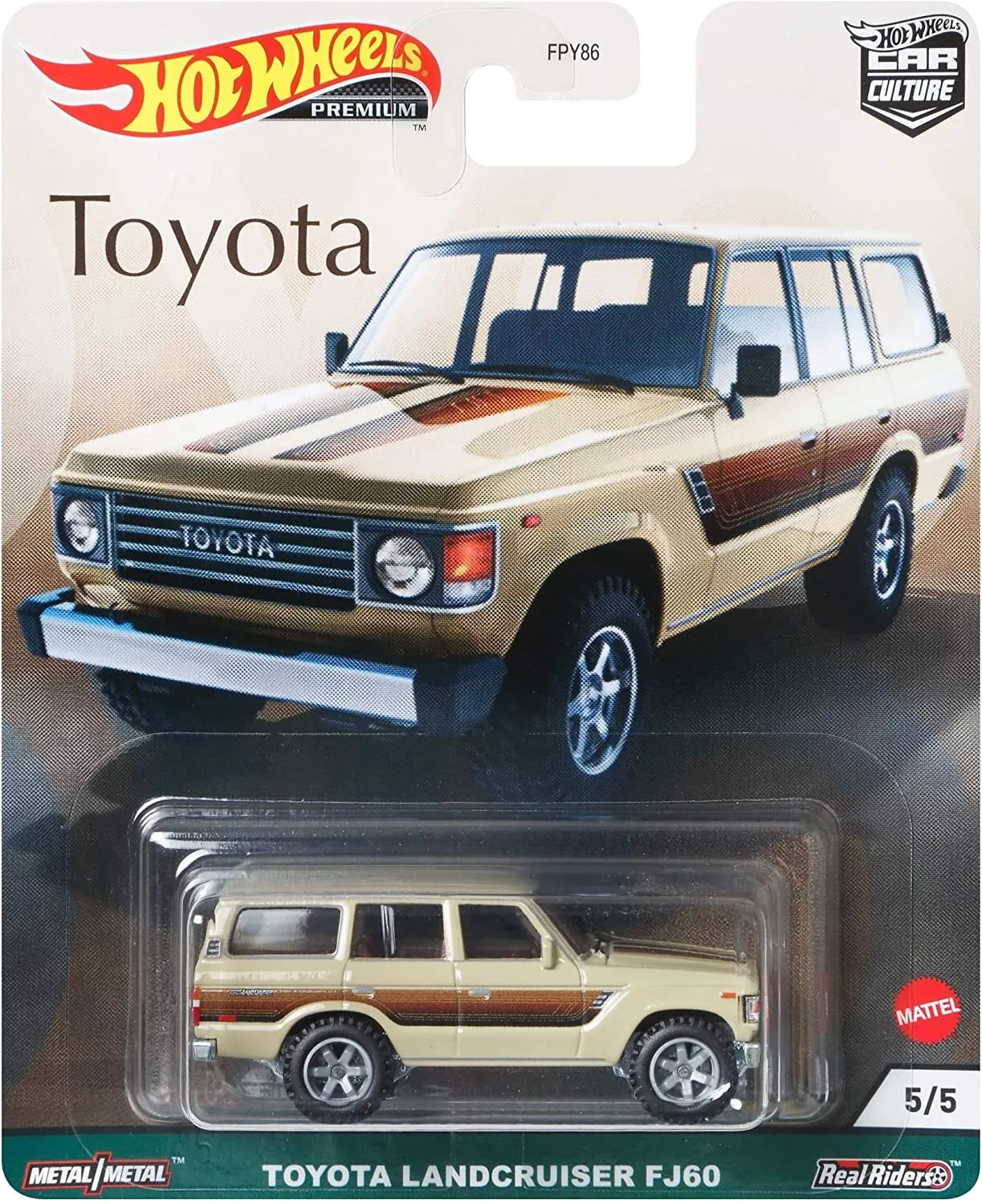 Hot Wheels Premium Car Culture 2021 -5/5, Toyota Landcruiser FJ60