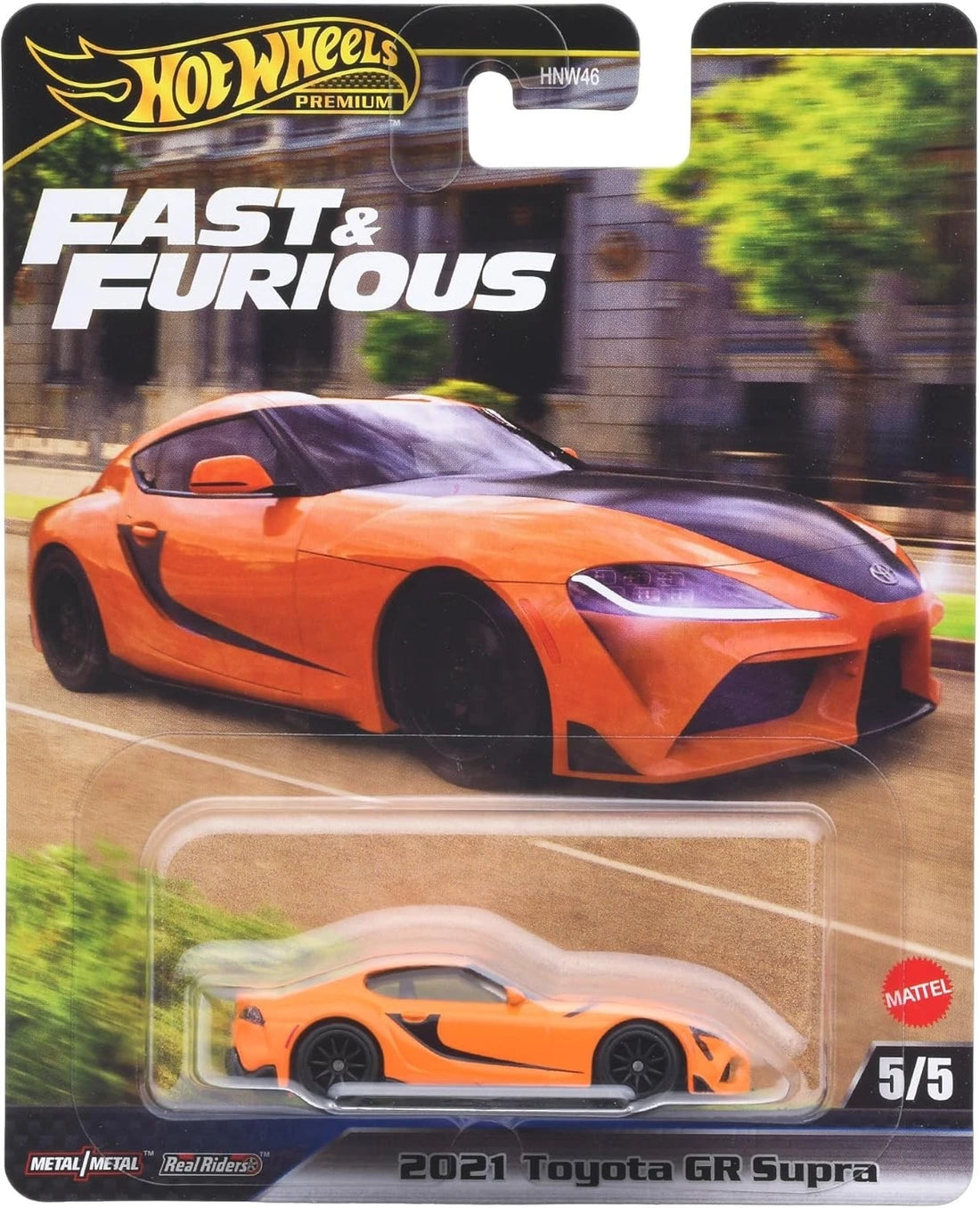 5/5, 2020 TOYOTA SUPRA (JBM00), Hot Wheels Premium Fast &amp; Furious 2025