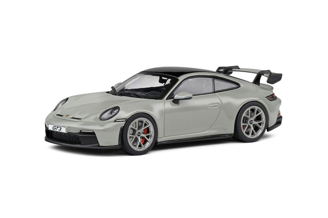 voiture-miniature-grise-Solido-1-43-Porsche-911-992-GT3-diecast