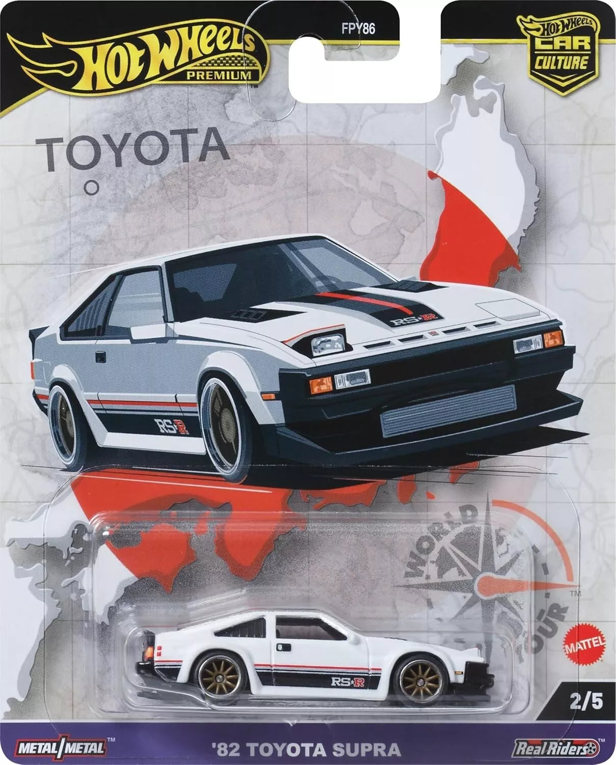 Hot Wheels Premium Car Culture, World Tour, 2/5, 82 TOYOTA SUPRA