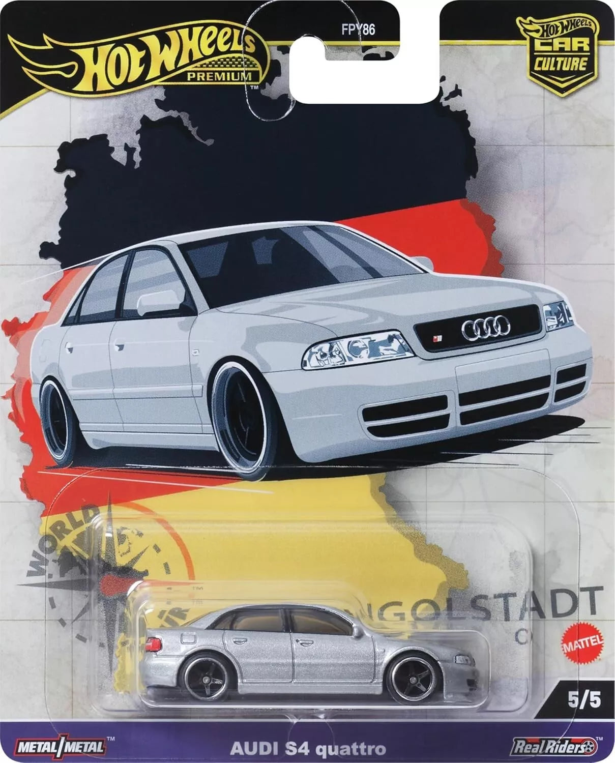 Hot Wheels Premium Car Culture, World Tour, 5/5, AUDI S4 QUATTRO