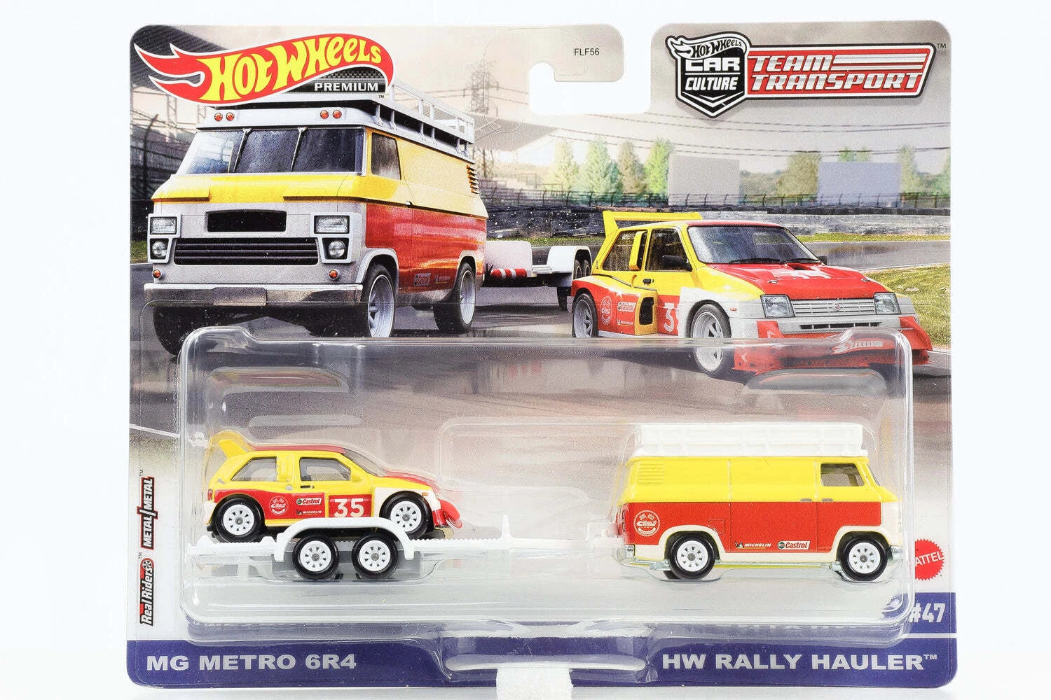 Hot Wheels Team Transport-MG Metro 6R4 + HW Rally Hauler (HCR29)