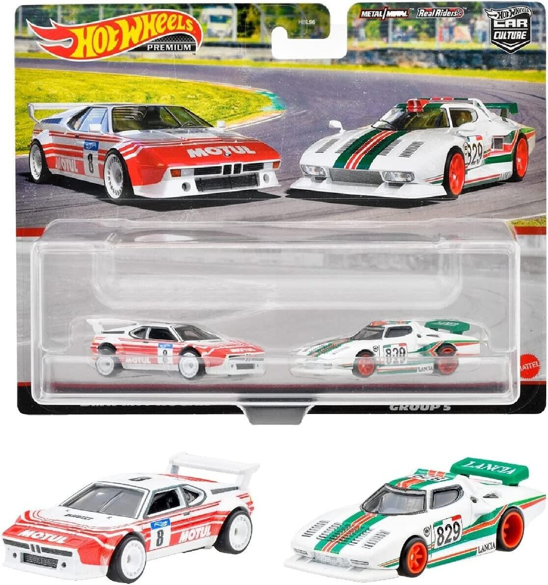 Hot Wheels Premium 2 Pack BMW M1 Pro Car/Lancia Stratos Group 5