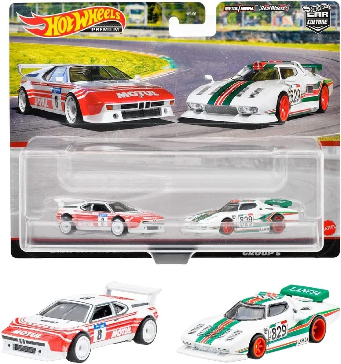 Hot Wheels Premium 2 Pack BMW M1 Pro Car/Lancia Stratos Group 5