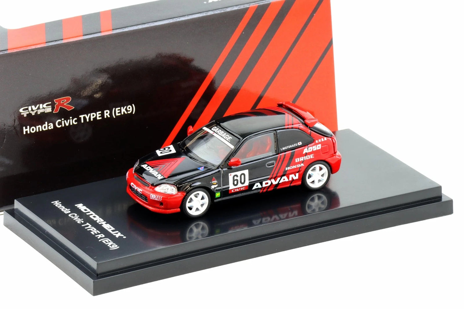 Motorhelix 1/64-Honda Civic TYPE R (EK9) ADVAN M65026
