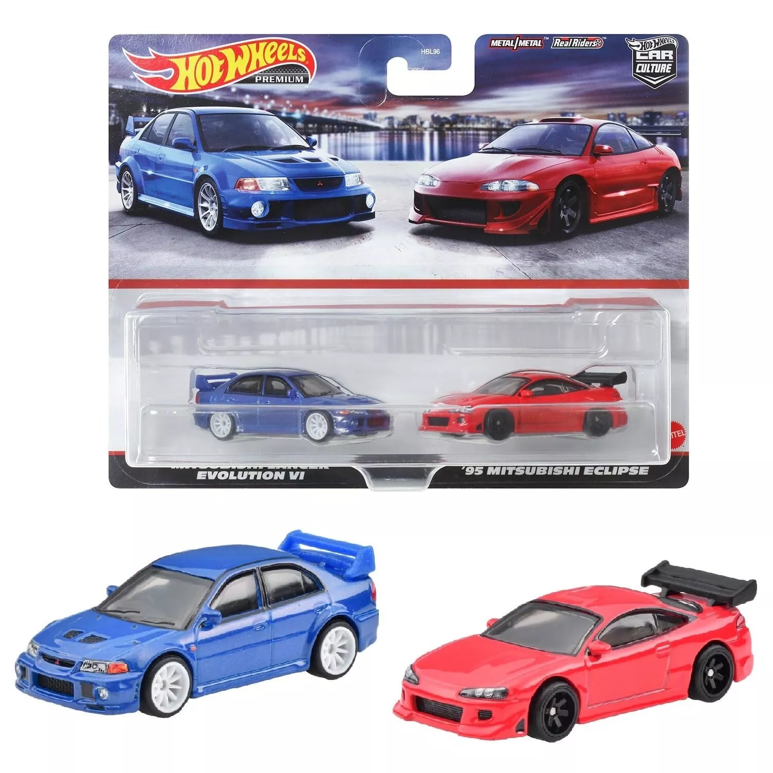 Hot Wheels Premium 2 Pack Mitsubishi Lancer Evolution VI / &