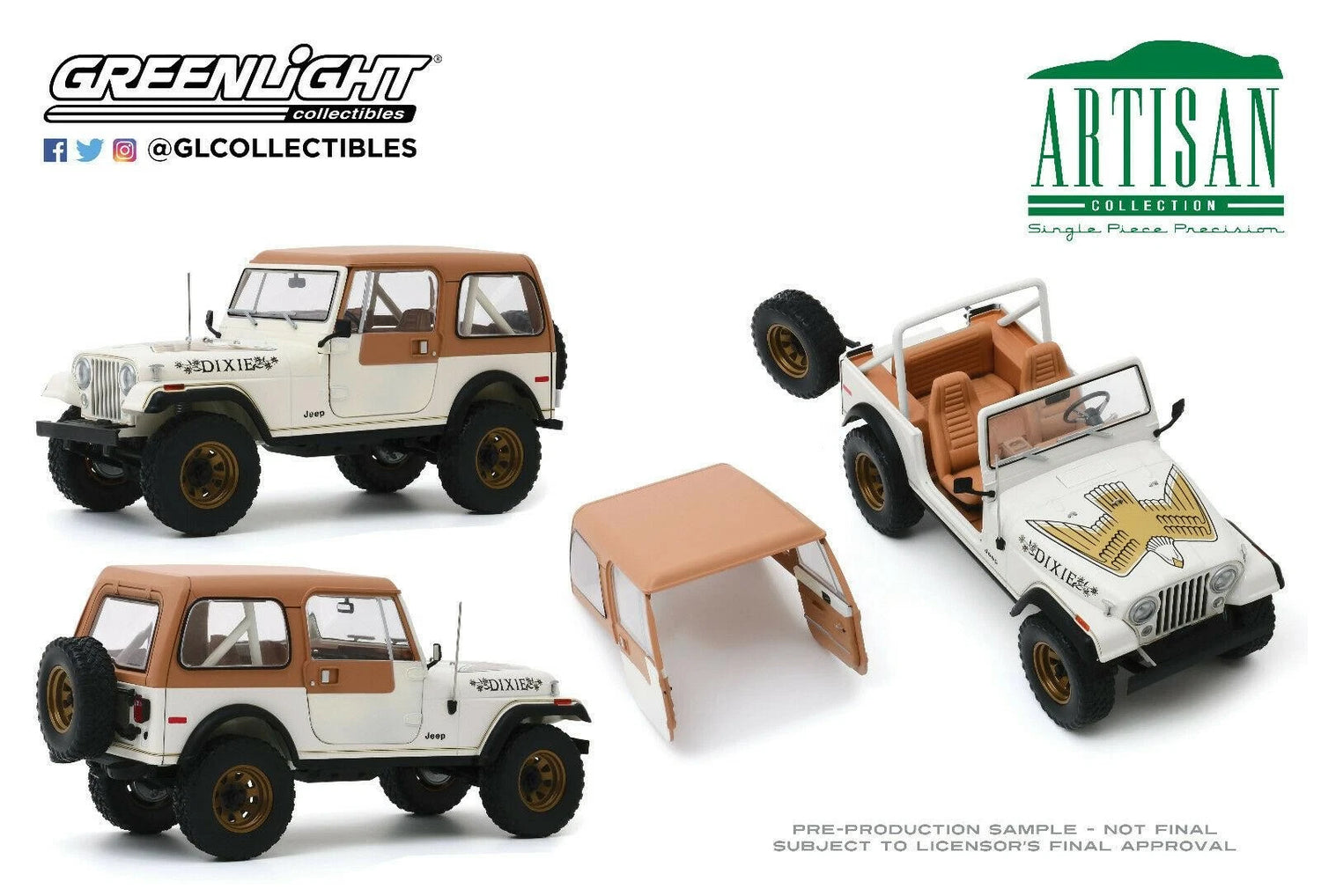Jeep CJ-7 1979 Golden Eagle "Dixie" (Dukes of Hazzard)