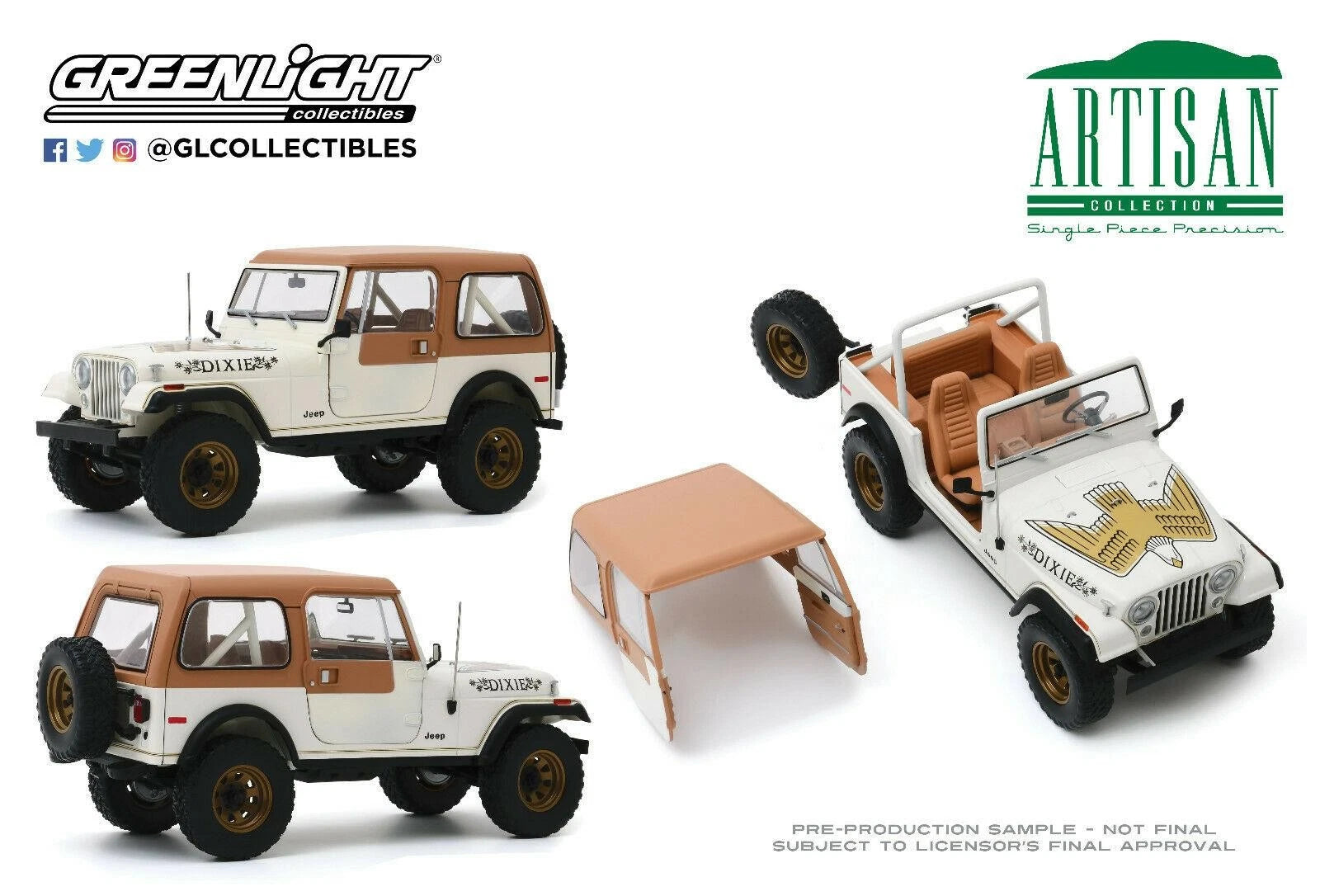 Jeep CJ-7 1979 Golden Eagle "Dixie" (Dukes of Hazzard)