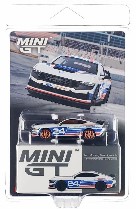 CHASE CAR Mini GT 1:64 Ford Mustang Dark Horse 