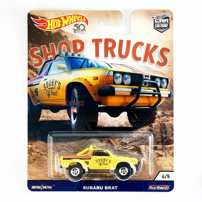 SUBARU BRAT , 4/5 (FLC23), Hot Wheels Premium, Car Culture 2018, Shop Trucks