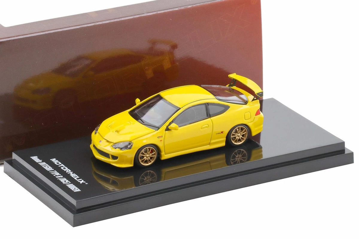 Motorhelix 1:64 Honda Integra Type R (DC5) MUGEN – Phoenix Yellow – M65180