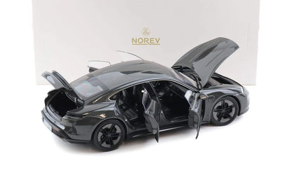 Norev 1:18 Porsche Taycan Turbo S 2024 – Gris Ardoise Neo – 187654
