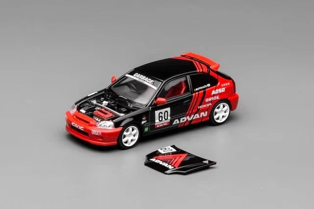Motorhelix 1/64-Honda Civic TYPE R (EK9) ADVAN M65026