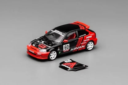 Motorhelix 1/64-Honda Civic TYPE R (EK9) ADVAN M65026