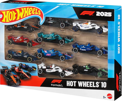 (PRE-ORDER 2026) Hot Wheels 1:64 Basic 10 Pack Set F1 Racing 2025