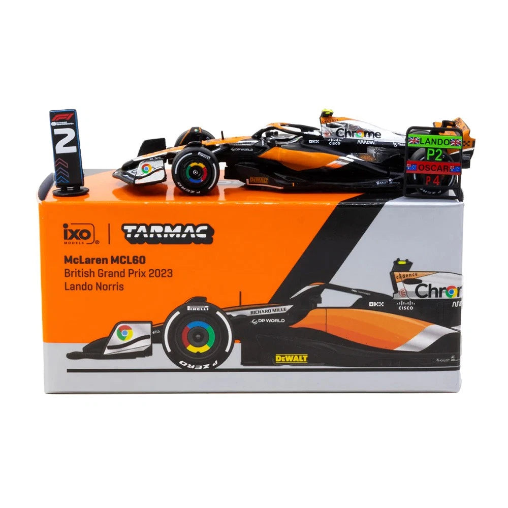 Tarmac Works Global64 1:64 McLaren MCL60 British Grand Prix 2023 Lando Norris – T64G-F070-LN2