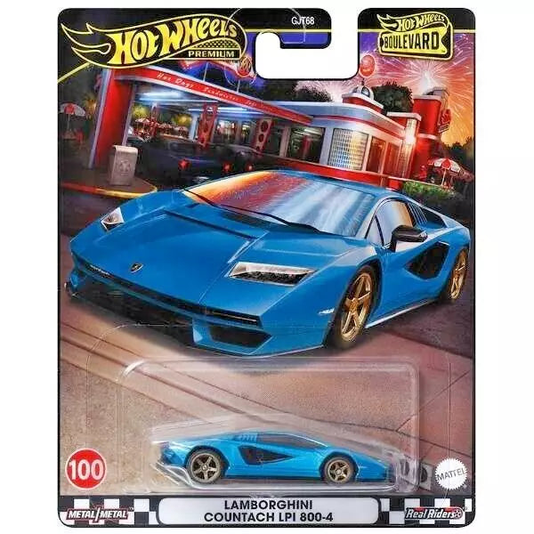 HOT WHEELS PREMIUM BOULEVARD 2024, Lamborghini Countach LPI 800-4, 