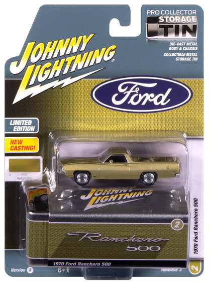 Johnny Lightning-1970 Ford Ranchero 500 (Medium Lime Poly) JLCT018-2