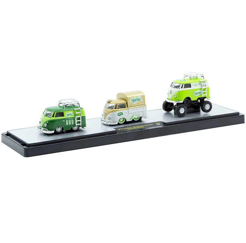 1960 Volkswagen Type 2 Pickup with 1960 VW 4X4 Delivery Van (M2 Machines-Auto-Haulers Coca-Cola Release TW39)