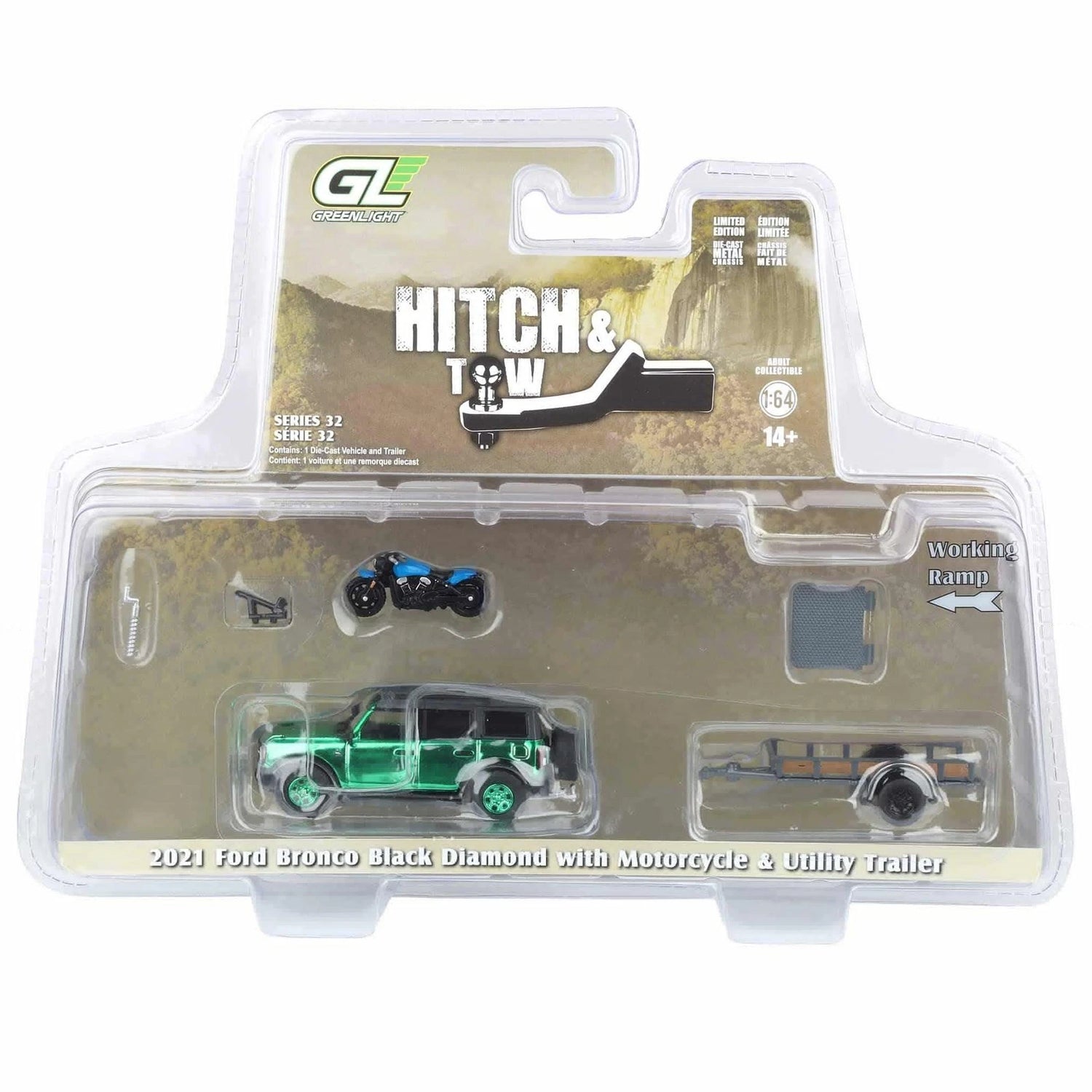 CHASE CARS 2021 Ford Bronco Black Diamond (CHASE-GL32320-C)