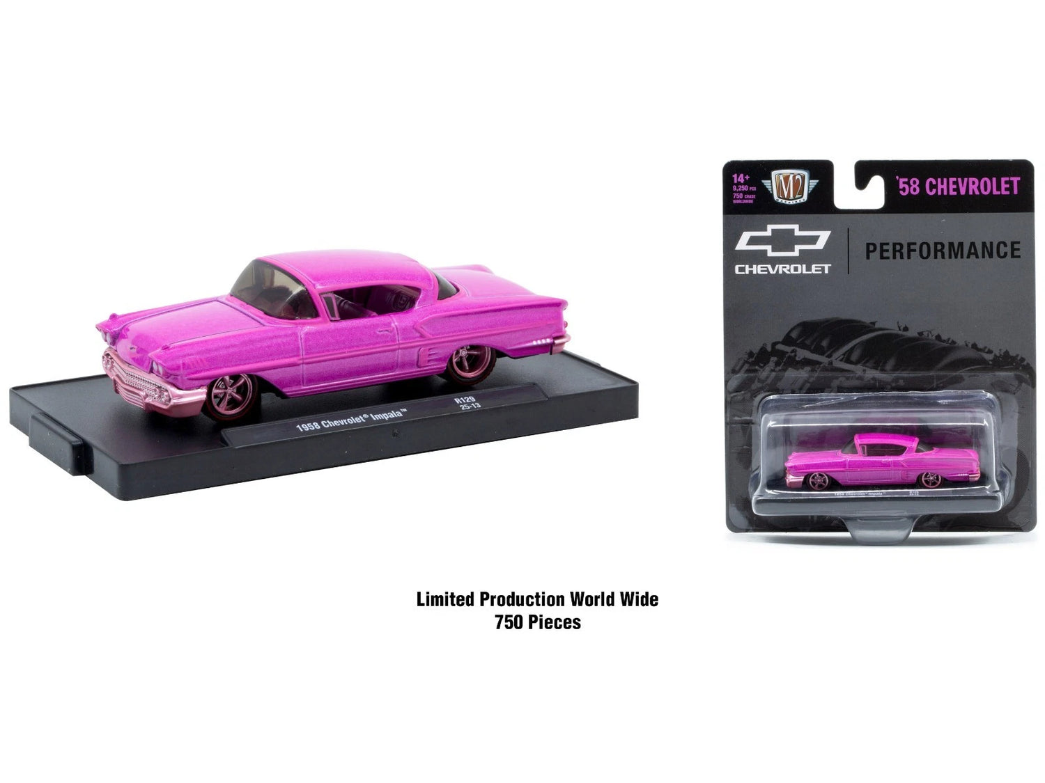 CHASE CARS-1958 Chevrolet Impala  (M2 Machines Auto-Drivers Release 129) CHASE-11228-129-B
