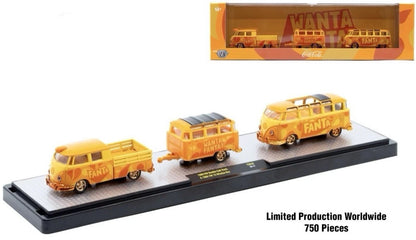 CHASE CARS-M2 Machines-1960 VW Double Cab Truck with 1960 VW 15 CHASE CARS-M2 Machines-1960 VW Double Cab Truck with 1960 VW 15