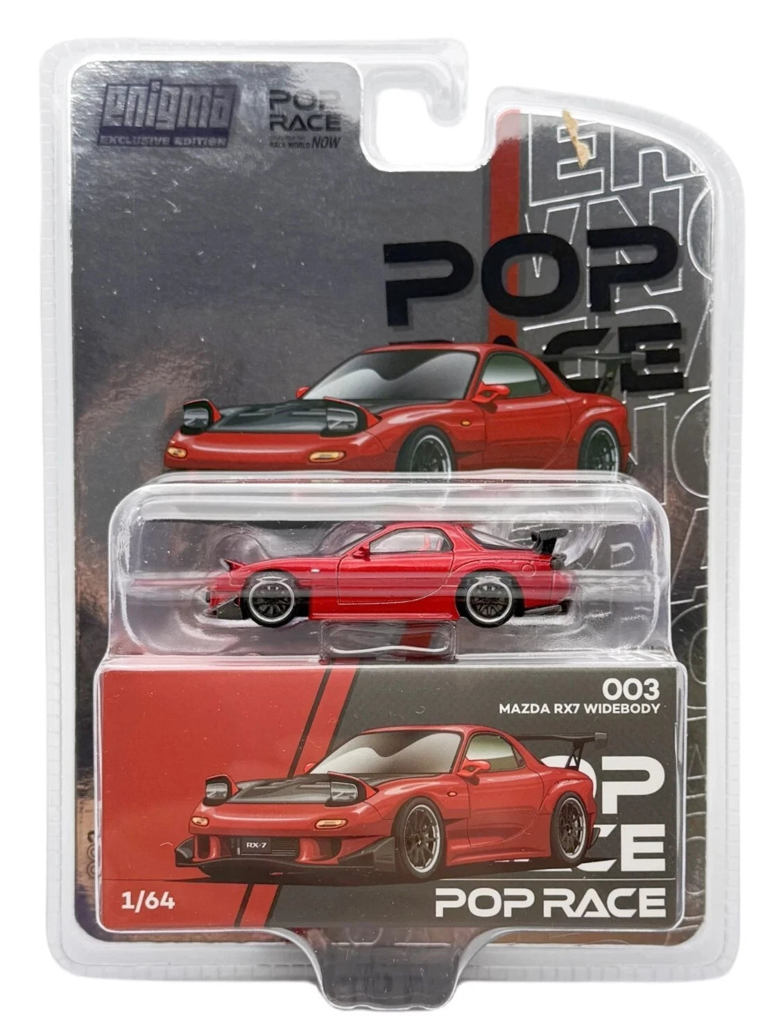 POPRACE-Mazda RX7 Widebody Metallic Red (enigma Exclusive Edition POPRACE-Mazda RX7 Widebody Metallic Red (enigma Exclusive Edition