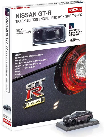 Nissan GT-R Nismo T Spec Midnight Purple KYOSHO MINI CAR &amp; BOOK No.11