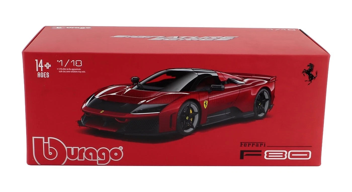 BURAGO 1/18-FERRARI - F80 2024 - BLACK WHEELS