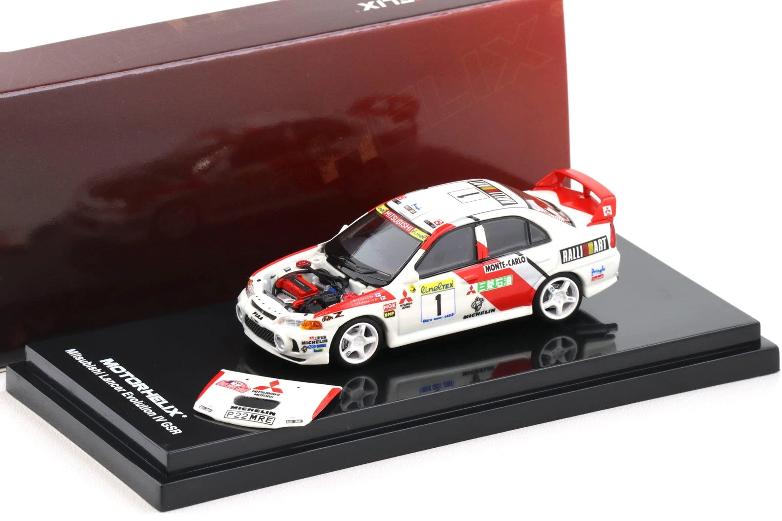 Motorhelix 1/64 - Mitsubishi Lancer Evolution IV GSR Monte Carlo Livery - M64010