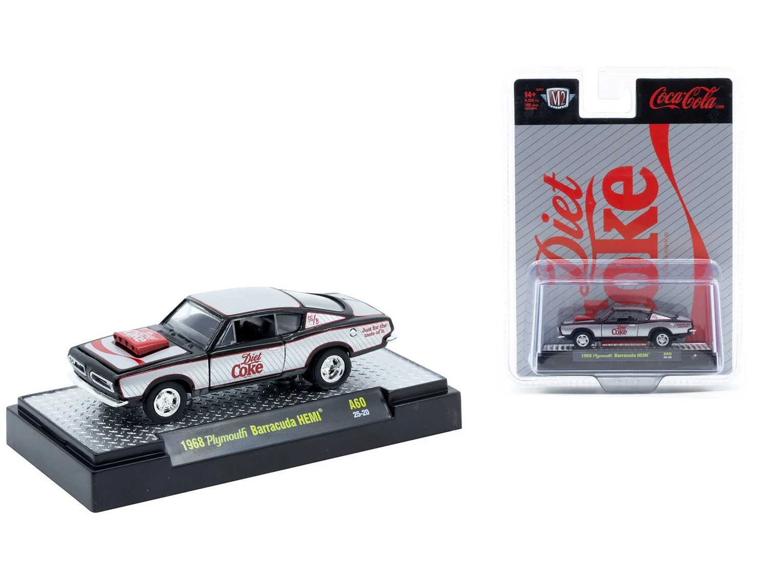 1968 Plymouth Barracuda HEMI – Diet Coke (52500-A60-B) (M2 Machines Coca-Cola Release A60)