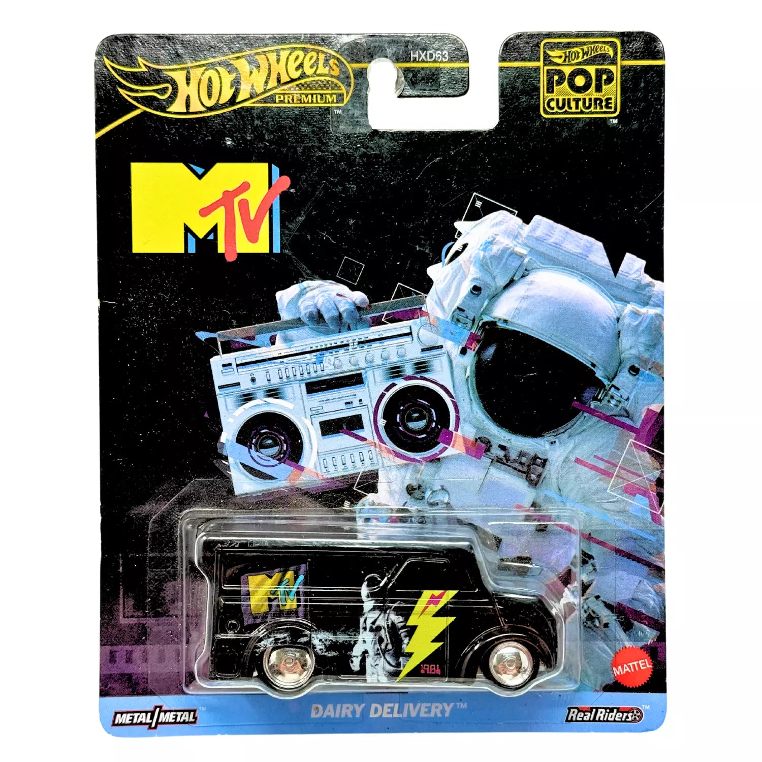 Hot Wheels Premium Pop Culture "MTV" 1:64 Dairy Delivery Truck