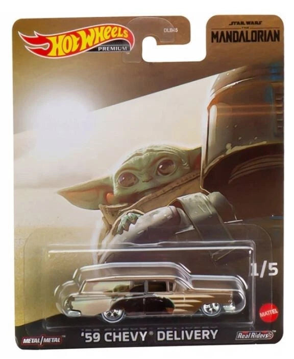1/5, 59 Chevy Delivery (HKC96), Hot Wheels Pop Culture Star Wars The Mandalorian