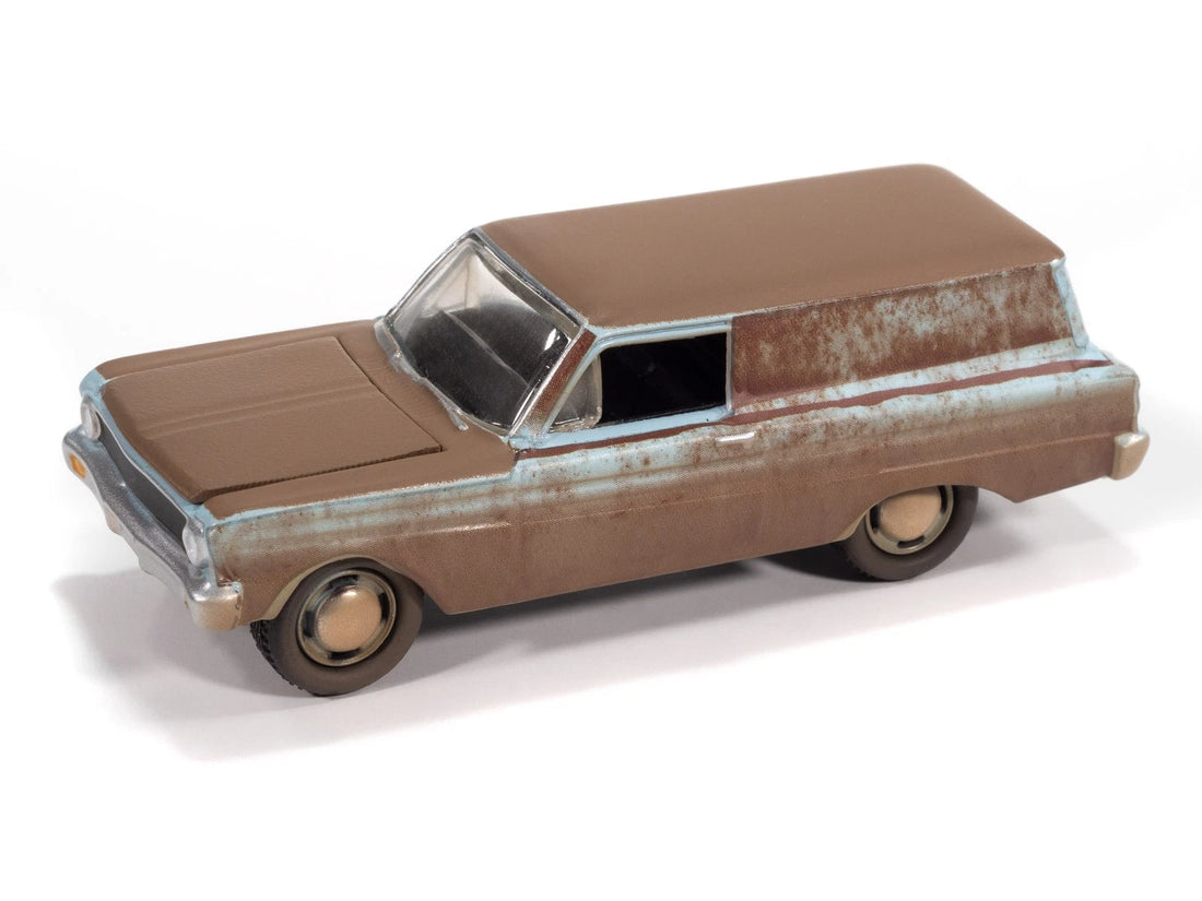 Johnny Lightning-1964 Ford Falcon Delivery Project in (Progress-Skylight Blue w/ Rust Patina)  JLSF031-6