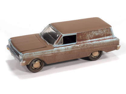Johnny Lightning-1964 Ford Falcon Delivery Project in (Progress-Skylight Blue w/ Rust Patina)  JLSF031-6