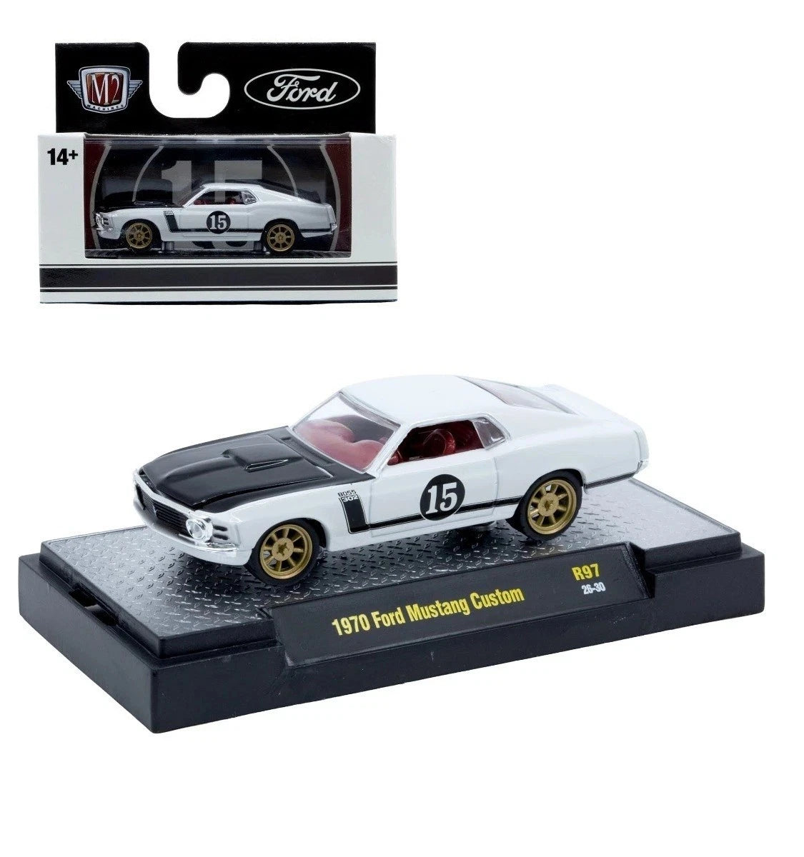 M2 Machines 1:64 1970 Ford Mustang Custom – Detroit-Muscle Release 97 – 32600-97-C