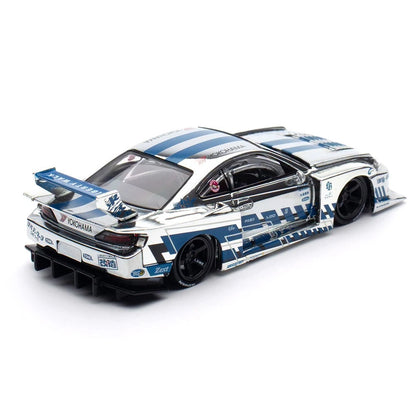 POPRACE 1:64 LB Super Silhouette Nissan Silvia S15 – Silver Chrome – CDX Version – PR640571