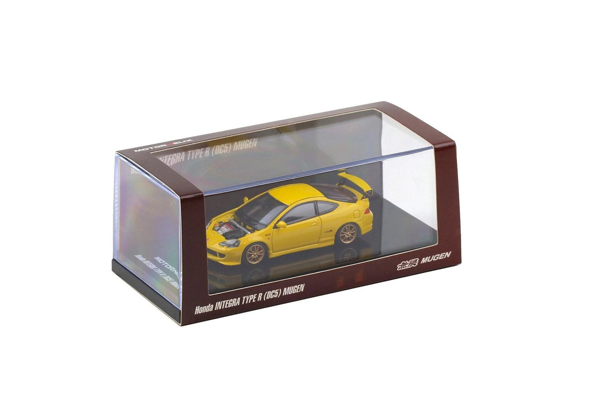 Motorhelix 1:64 Honda Integra Type R (DC5) MUGEN – Phoenix Yellow – M65180