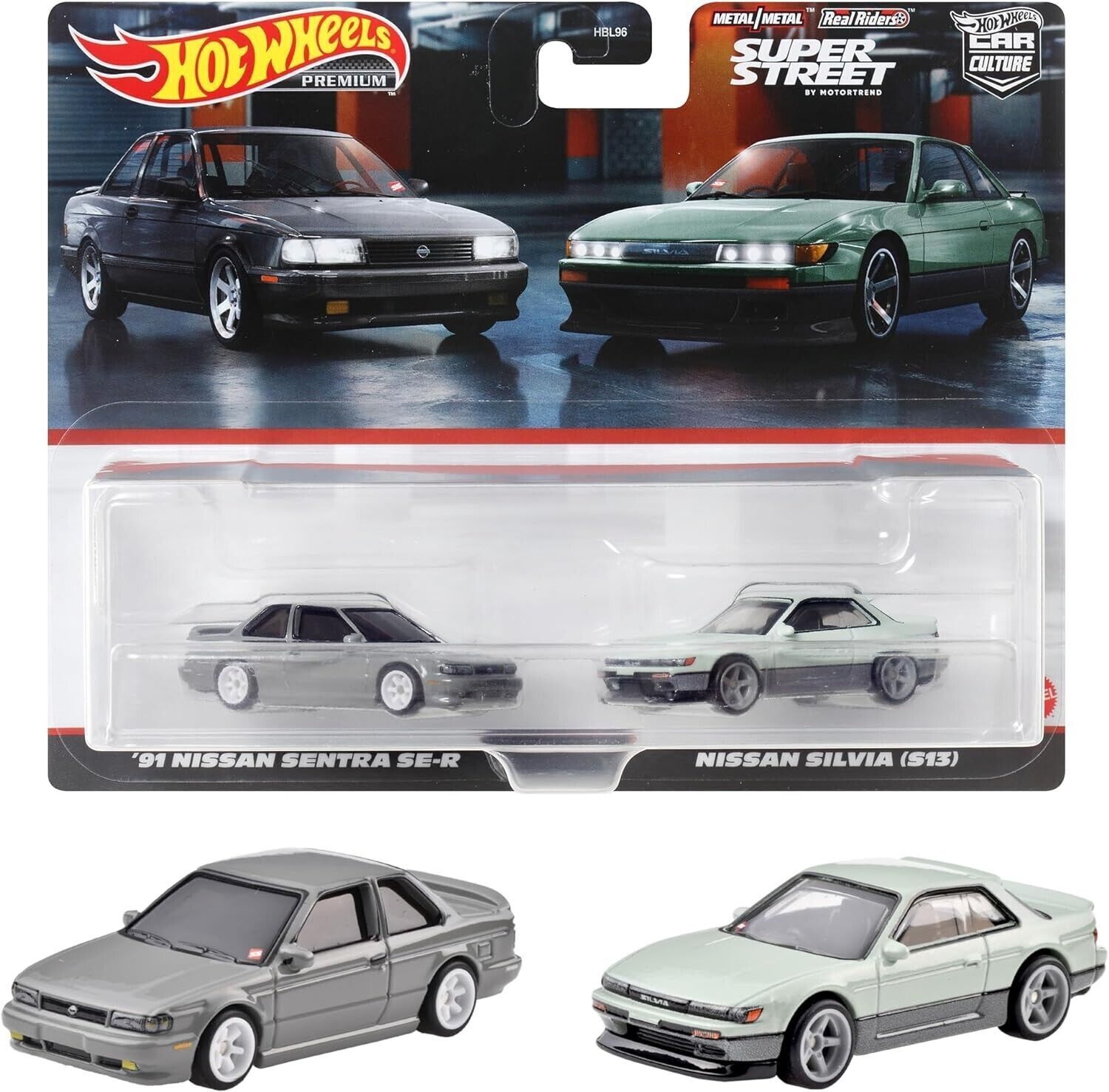 Hot Wheels Nissan Sentra SE-R &amp; Silvia S13 Car Culture 2 Pack